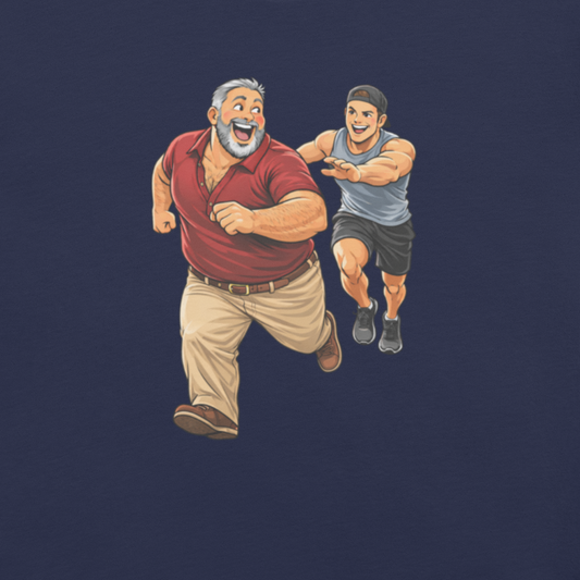 Daddy Chaser LGBTQ Pride shirt with bold playful statement lettering