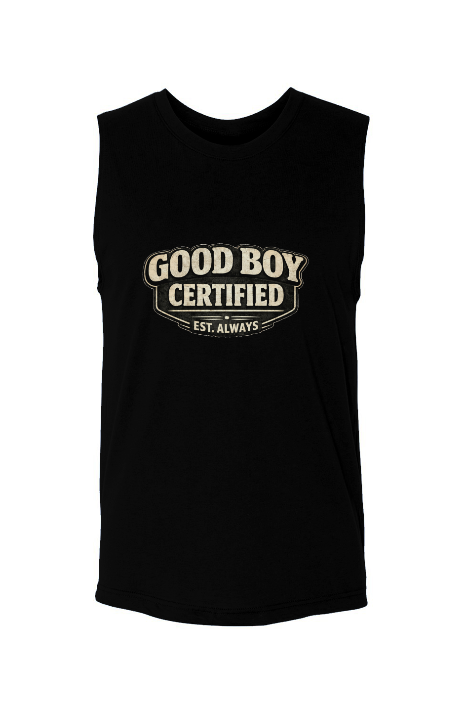 Good Boy Certified Gay Kink Pride Muscle Tee