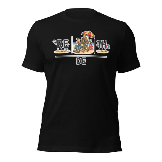 Graphic tee depicting images that when combined put together rehoboth beach de