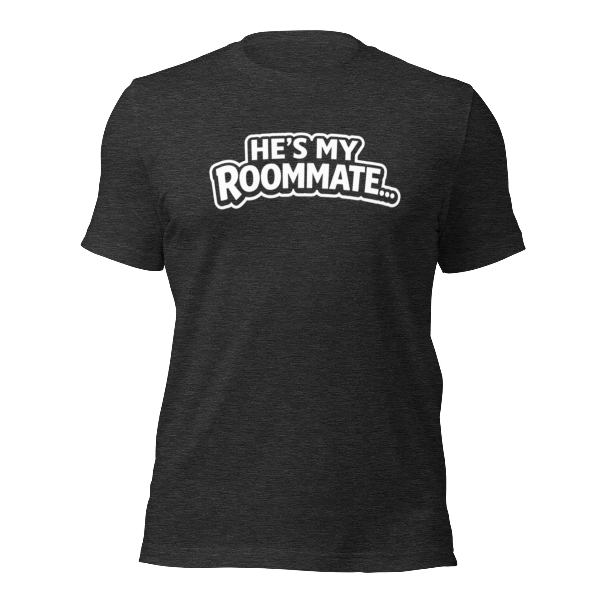He's My Roommate funny gay humor t-shirt mockup for badditude apparel