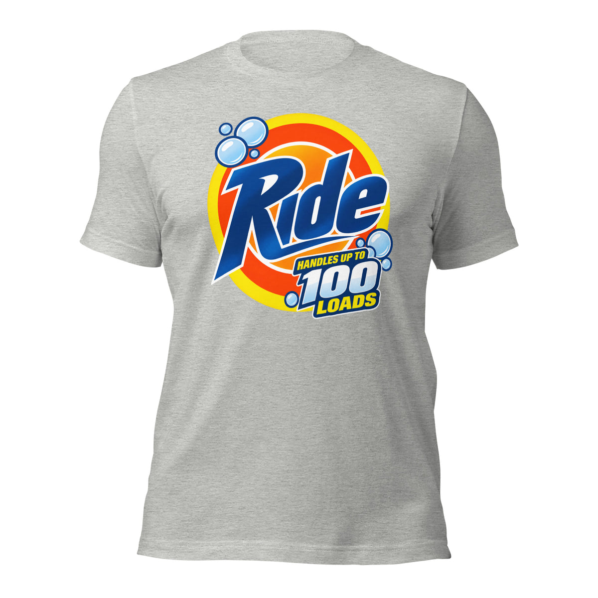 T-shirt showing custom laundry themed graphic 