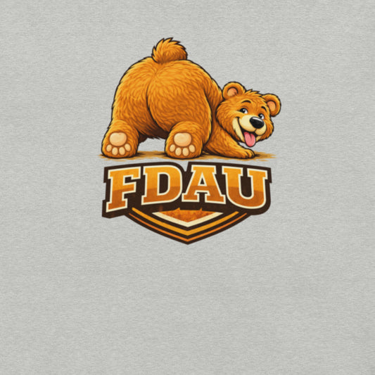 FDAU bear community Pride shirt featuring bold playful bear graphic