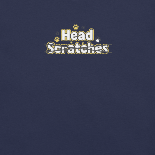 Head Scratches Handler Edition LGBTQ leather and pup community Pride shirt with bold statement design
